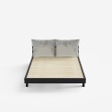 Podwójne łóżko 160x200cm nowoczesny design z poduszkami Rust King Katalog