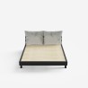 Podwójne łóżko 160x200cm nowoczesny design z poduszkami Rust King Katalog