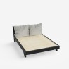 Podwójne łóżko 160x200cm nowoczesny design z poduszkami Rust King Rabaty