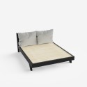 Podwójne łóżko 160x190cm z poduszkami Rust 