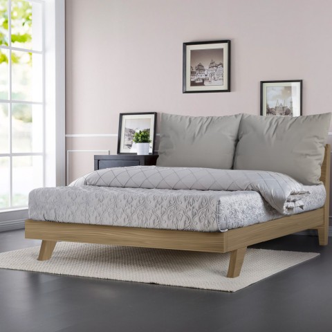 Podwójne łóżko 160x190cm z poduszkami Rust Promocja