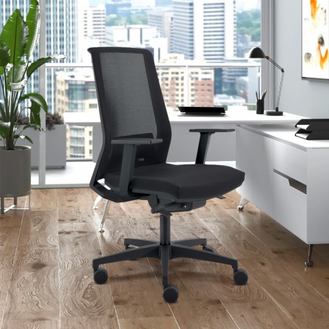 Ergonomiczny fotel biurowy, przewiewna siatka, nowoczesny design Blow