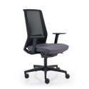 Szare ergonomiczne krzesło biurowe z oddychającą siatką Blow g Oferta