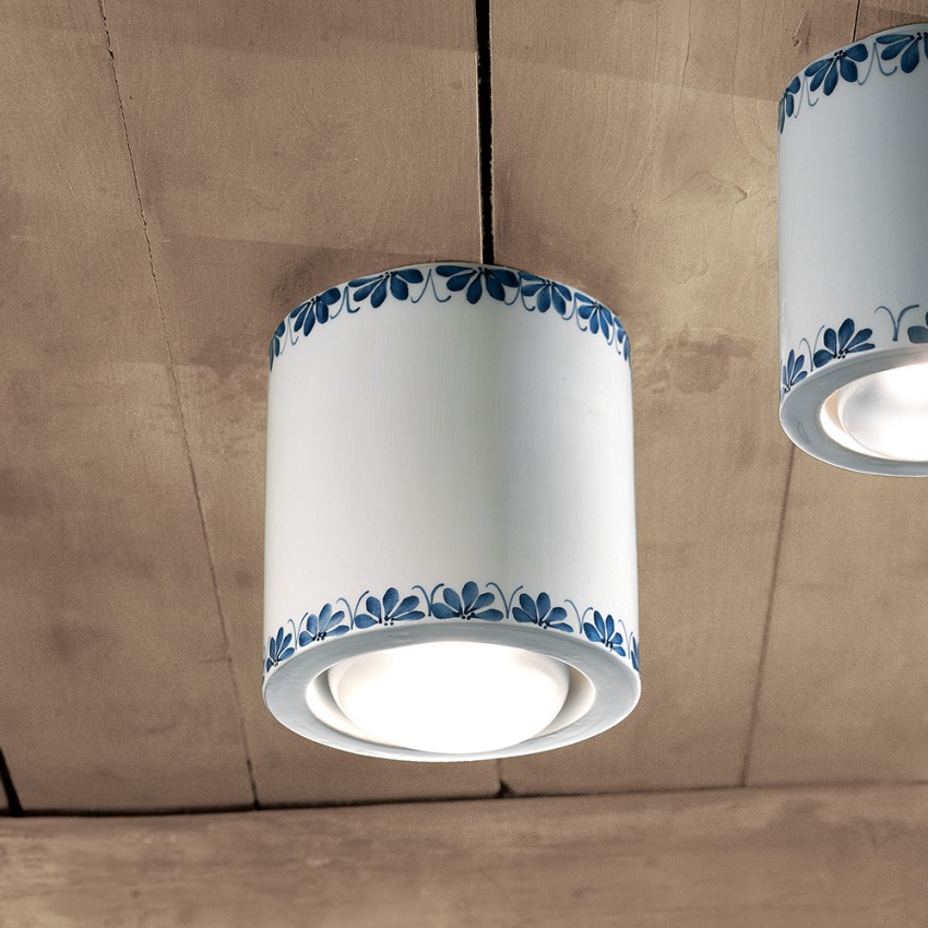 Lampa sufitowa ceramika klasyczny design art deco Trieste PL Promocja