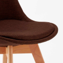 zestaw 20 krzeseł z materiałową poduszką Tulipan nordica plus 