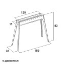 Grill do szaszłyków na węgiel drzewny Miami 1200 Katalog