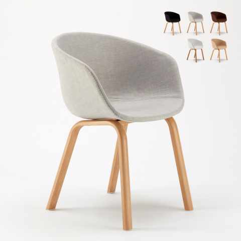 Zestaw 20 metalowych krzesła z efektem drewna pokryte materiałową powłoką Komoda