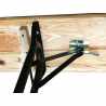 Drewniany zestaw browarniczy do ogrodu 220 x 80 cm Rabaty