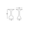 Okrągły stolik wysoki na hokery 99 cm polietylen design Armillaria T1 Koszt