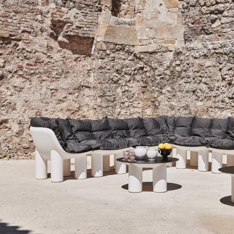Fotel narożny modułowy polietylen nowoczesny design bary kluby Atene P2 Promocja