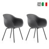 2x krzesła nowoczesny design kuchnia polietylen metalowe nogi Fade C1 Sprzedaż