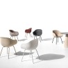 2x krzesła nowoczesny design kuchnia polietylen metalowe nogi Fade C1 Cena