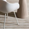 2x krzesła nowoczesny design kuchnia polietylen metalowe nogi Fade C1 Koszt