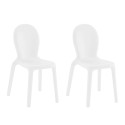 2x krzesła z polietylenu jadalnia restauracja nowoczesny design Chloé Oferta