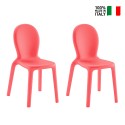2x krzesła z polietylenu jadalnia restauracja nowoczesny design Chloé Sprzedaż