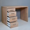Biurko do pracy biurowej z 4 szufladami nowoczesny design drewno KimDesk Model