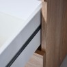Biurko do pracy biurowej z 4 szufladami nowoczesny design drewno KimDesk Sprzedaż
