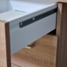 Biurko do pracy biurowej z 4 szufladami nowoczesny design drewno KimDesk Katalog