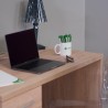 Biurko do pracy biurowej z 4 szufladami nowoczesny design drewno KimDesk Stan Magazynowy