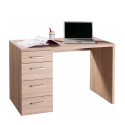 Biurko do pracy biurowej z 4 szufladami nowoczesny design drewno KimDesk Oferta