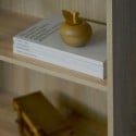 Regał drewniany 6 przegródek regulowane półki nowoczesne Kbook 6OP Stan Magazynowy