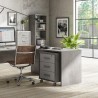 Meble biurowe 3 szuflady kółka klucze biurko nowoczesny design Rot Środki