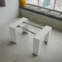 Stół rozkładany 90x48-308cm białe drewno Basic Rabaty