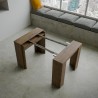 Wysuwany stół projektowy 90x48-308cm drewniany stół jadalny Basic Noix Rabaty