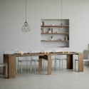 Wysuwany stół projektowy 90x48-308cm drewniany stół jadalny Basic Noix Katalog