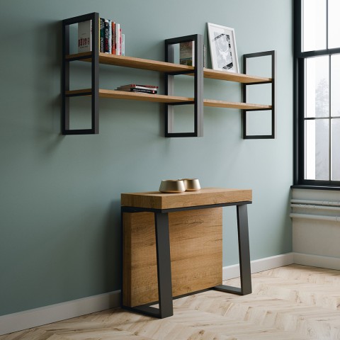 Stół rozkładany o nowoczesnym designie 90x40-288cm drewno Asia Oak Promocja