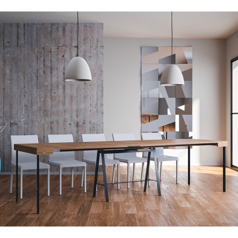 Stół do jadalni rozkładany drewniany 90x40-300cm Banco Oak Promocja