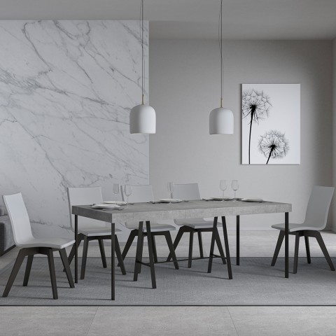 Rozkładany stół 90x40-300cm szara Banco Premium Concrete Promocja