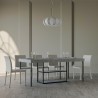 Rozkładany stół 90x40-300cm szary Plano Premium Concrete Promocja