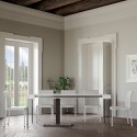 Stół rozkładany 90x40-300cm biały drewno Capital Rabaty