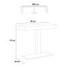 Szary stół rozkładany 90x40-300cm Capital Premium Concrete Rabaty