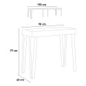 Drewniany stół rozkładany zewnętrzny 90x40-190cm Dalia Small Nature Wybór