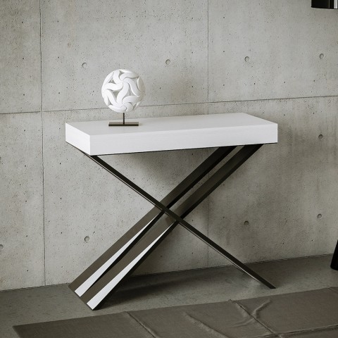 Rozkładany stół 90x40-196cm białe drewno Diago Small Promocja