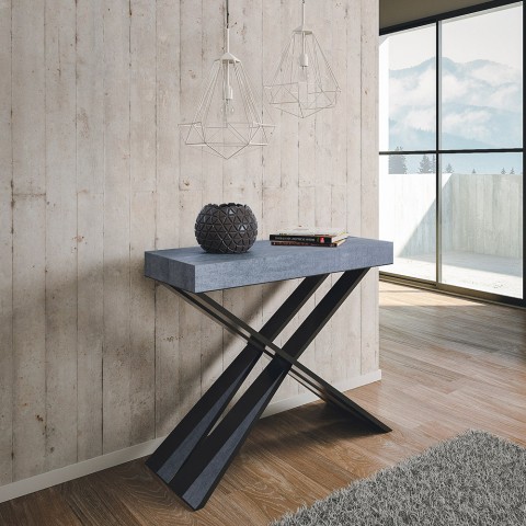 Stół rozkładany 90x40-196cm szary stół Diago Small Concrete Promocja