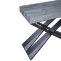Stół rozkładany szary 90x40-300cm Diago Premium Concrete Rabaty