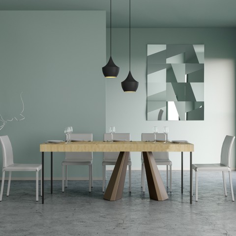 Rozkładany stół do jadalni 90x40-196cm Diamante Small Premium Nature