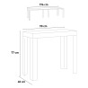 Stół rozkładany biały 90x40-196cm drewno Ghibli Small Sprzedaż