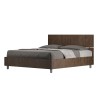 Kontenerowe łóżko podwójne 160x190cm z drewna orzechowego Demas Noix Oferta