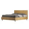 Nowoczesne łóżko podwójne kontenerowe z drewna 160x190cm Demas Oak Oferta