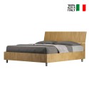 Podwójne łóżko w drewnianym kontenerze 160x190cm Demas Nod Oak Sprzedaż