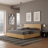 Podwójne łóżko z drewna 160x190cm z zagłówkiem Demas D Oak Sprzedaż