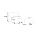 Szare łóżko podwójne 160x190cm proste listwy zagłówka Demas D Concrete Katalog