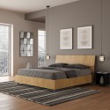 Podwójne łóżko z drewna 160x190cm z ukośnym zagłówkiem Demas I Oak Sprzedaż