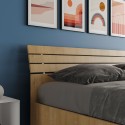 Podwójne drewniane łóżko 160x190cm z listewkami ze skosem Ankel I Oak Sprzedaż