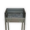Przenośny żelazny grill węglowy z rusztem 40x30 Vesuvio Sprzedaż