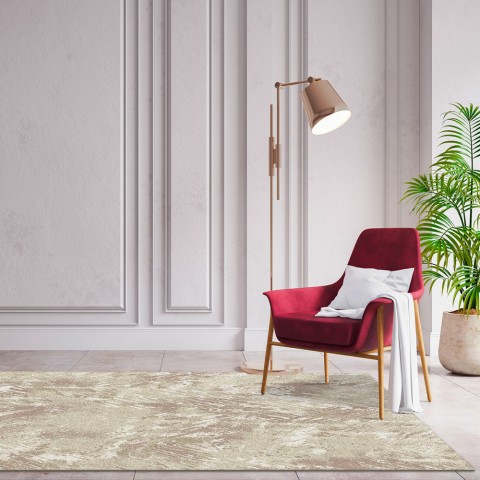 Nowoczesny design prostokątny dywan do salonu Opera Abstract Beige